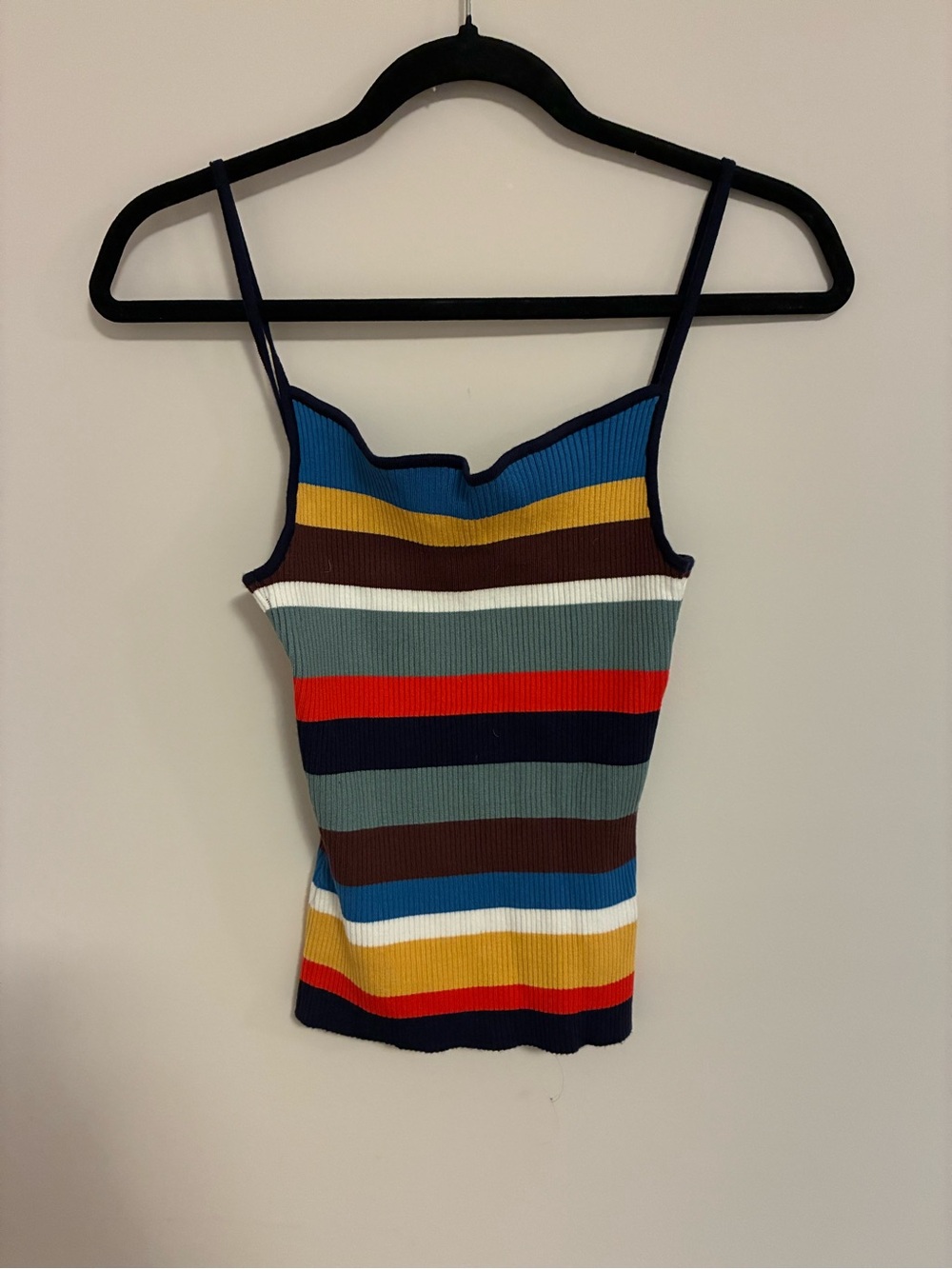 Striped Ribbed Knit tank top